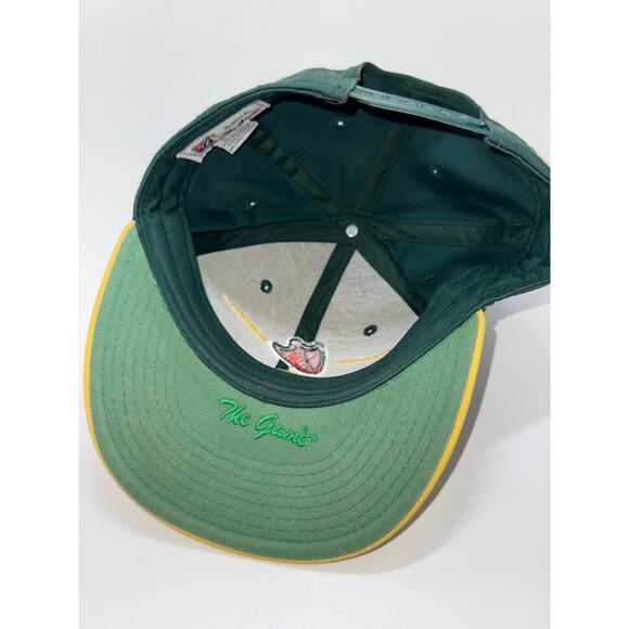 Vintage Oregon Ducks The Game Snapback Hat UO Green Yellow - Picture 5 of 6